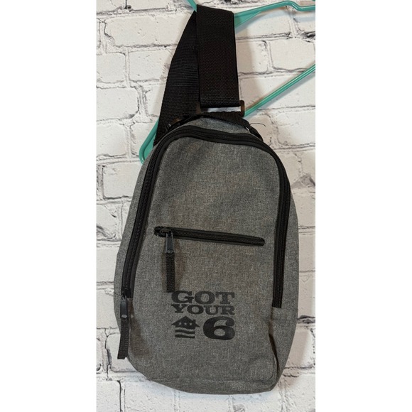 Got Your‎ 6 Sling Bag Crossbody Shoulder Bag Travel Casual Gray - Picture 1 of 3